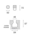 CALP.D.5 - 2,5W LED* 4000K Hangarstahllinie