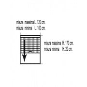 Vertikale Mücken elfenbeinhaltig anpassungsfähig 120 x 170 h cm