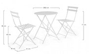 Giardino Giardino Bistrot Bianco Bizzotto Chairs Tisch