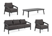 Cordova Anthracite Garden Lounge Set