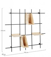 Vintage -Metallregal 4 Floors Distrikt 105x105 cm