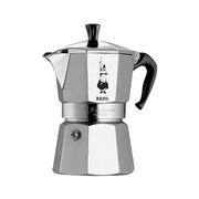 Bialetti Moka Express mit 6 Tassen Silber Aluminiumband