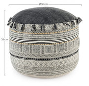 Cotton Pouf Tilak Alaskan Durchmesser 50x H35 cm