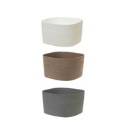 Rhodes Square Vase mit Wasserreserve - 37x37 H21 cm