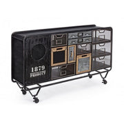 Stahl Glaube an Anti elf Anthrazitschubladen Liverpool 128x33,5x H78,5 cm