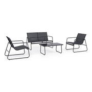 Set von 4 PCs Outdoor Lounge Markus Anthrazit