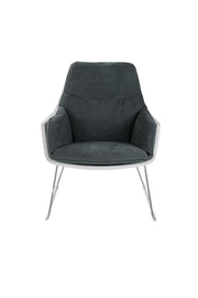 2x Polypropylen -Sessel dunkelgrau 85 cm x 74 cm H. 86 cm