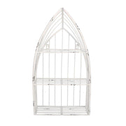 Weißes Metallregal 3 Böden CM29X12H55