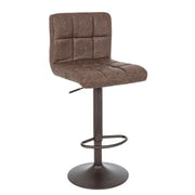 Vintage Bar Stuhl Copelle Brown Greyson CM 42 x 51 x 92