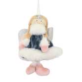 Engel in Blue Fabric CM13H17