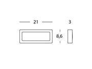 Es punktet 5W LED 4000k Aluminium -Trendlinie