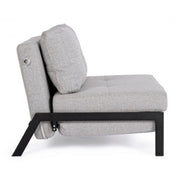 Sofa Bett rettet einen Platz im Beige Stoff Hayden 95x96x H79 cm