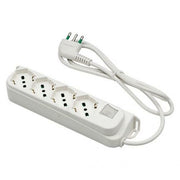 Multiples Bianca Fanton mit Switch und 4 Ausgängen, 2p+T 16A -Stecker - Zuverlässige und hohe Qualität