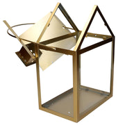 1-3 Goldmetall-Laterne CM27X18,2H42