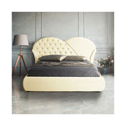 Doppelbett C/Crema Crema Creme 215x220xh.122 cm