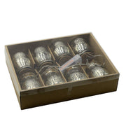 Festonflaschen Filigli 8 Stück Platinglas mit 200 cm LED