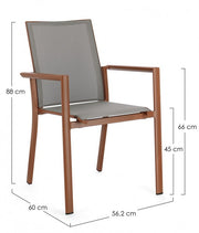 4x C-BR Konnor Terrakotta-Stuhl