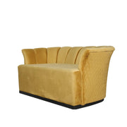 Argentario -Sofa 2 Sitze Velvet Black Ocker