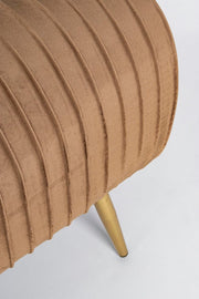 2 Sitzerbank Selena Bronzefarbe in Samt