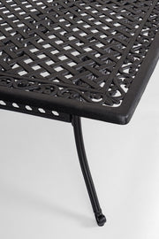 Outdoor -Tisch Ivrea rechteckig Anthrazit 107 x 213 cm