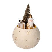 Santa Claus Metal im Ball Orocm Ø11h17