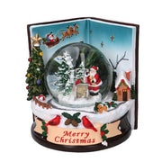 LED -Glasballharzbuch mit Musik CM14X14H16.5