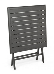 Outdoor -Tischfaltung in Anthrazitaluminium Elin 70x70x H71 cm