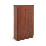 Antike antike Walnussgarderobe in ENNOLTLED Holz 2 Türen-4 Regale 130x71x38