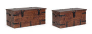 Set 2 Fusionsstil Braunes Holzfall
