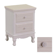 Nürnberg Holzschrank 2 Schubladen Creme CM37X30H54