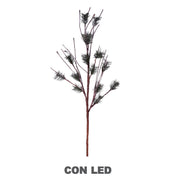 Hellbraune Zweige 48 LED LED LEGE HEISSE LICHT CM40X40H100 Festnetzversorgung