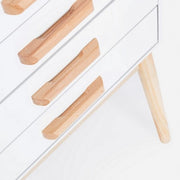 Weiße gewöhnliche Schublade 5 Schubladen 88H cm