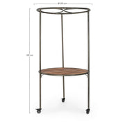 Industrieaussteller mit Dach und Rädern D103X199H CM