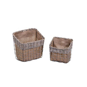 Areem Vimini Schublade 1-2 Rechteckige graue CM30x21H20-28