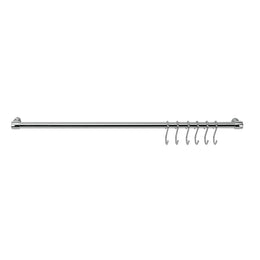 Verchromte Stange 60 cm + 6 Chromhaken in S Lonardo