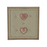 Holzhalter C/Fabric Rouge Bild CM47X47X7