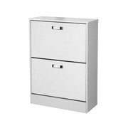 Doppelte weiße Schuh Rallye 2 Türen 63 x 24 x 80 h 80 h Ecopelle