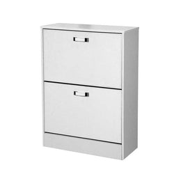 Doppelte weiße Schuh Rallye 2 Türen 63 x 24 x 80 h 80 h Ecopelle