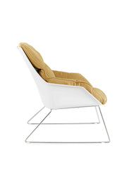 2x Polypropylen -Sesselgelb 85 cm x 74 cm H. 86 cm