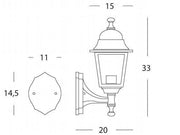 Kleine Applique Obere E27 Weiße Zwerglinie