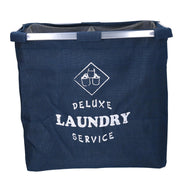 Cestone Fabric Blue Blue Folding Blue 54x34.5H50,5 cm