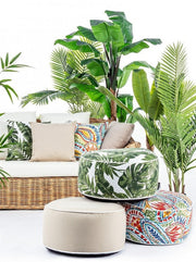 Pouf Rihanna aufblasbar beige