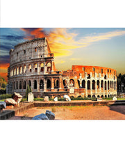 Druck auf Glas 80x120 cm mit mehrfarbigen Leinwand