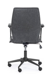Ecopelle Büro Sessel Schwarz Jamie 67 x 58 x 93 cm