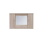 Badezimmerspiegelschrank Olmo 2 Türen mit Rampenlicht H.61x93x14 cm