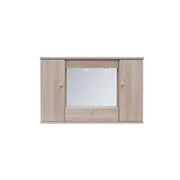 Badezimmerspiegelschrank Olmo 2 Türen mit Rampenlicht H.61x93x14 cm
