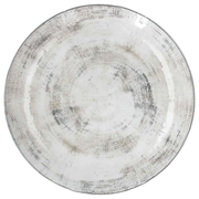 Bodenplatte 20 cm Eiche in blauem Porzellan