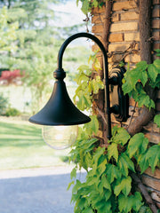 Outdoor -Lampe im sterben -cast -Aluminium mit transparentem Lautsprecher - max. 150 mm Höhe - max. 60 W Strom