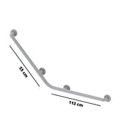 Sicherheits -Ecke Handlebel 113x55 cm. Für die behinderte weiße Farbe