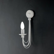 Shabby White Iron Applique A 18x H38 cm Licht